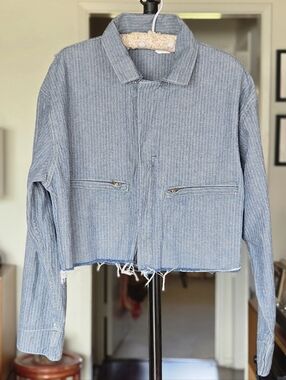 Vintage 60s KEY Denim Cropped Jacket - Women's Workwear